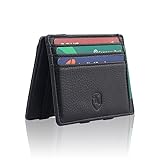 Kurt® Slim Magic Wallet mit Münzfach & RFID-Schutz | Kartenetui Herren & Damen...