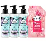 Balea 4er-Set Haarpflege: Professional 3in1 Haarmaske AQUA HYALURON mit Aloe...