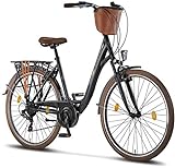 Licorne Bike Premium City Bike in 24,26 und 28 Zoll - Fahrrad für Mädchen,...