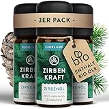 FJORLAND® Zirbenöl BIO naturrein 30ml - [ECHTES ZIRBENÖL] naturreines...