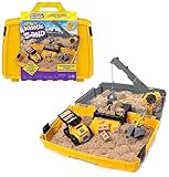 Kinetic Sand Baustellen Koffer - mit 907 g original magischem kinetischem Sand...