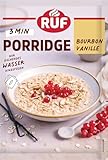 RUF Porridge Bourbon-Vanille, Instant Haferbrei mit Vollkorn-Haferflocken und...