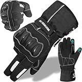 WESTWOOD FOX Motorradhandschuhe Thinsulate wasserdichte Handschuhe Winter Thermo...