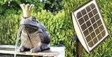 Powershop11 Wasserspeier Froschkönig Guß 13 cm mit Solarpumpe Solaris 170