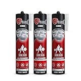 FINAL High Tack Montagekleber - 3 x 490g Kartusche - hochqualitativer Hybrid MS...