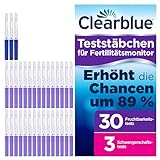 Clearblue Kinderwunsch Fertilitätsmonitor / Zykluscomputer Nachfüllpackung, 33...