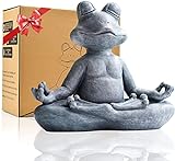 Yeomoo Meditation Yoga Frosch Figuren Gartendeko für Draußen – Zen Garten...