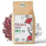 ORIGEENS HIBISKUSTEE BIO 1kg Premiumqualität | Bio Hibiskusblüten getrocknet...