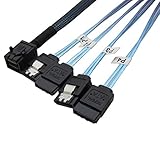 CableDeconn interne HD Mini SAS (SFF-8643 Host) zu 4 x SATA (Target) Festplatte...