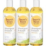 Burt's Bees Baby Bee Shampoo & Wash, 3x 12 Fluid Ounces, Naturale Inhaltsstoffe