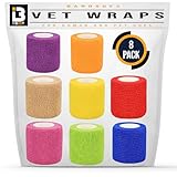 Vet Wrap selbstklebende Bandage, atmungsaktiv, dehnbar, nicht gewebt, Größe 5...