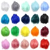 TOAOB 500 Stück Federn zum Basteln Bunte Federn Natürliche Bastelfedern für...