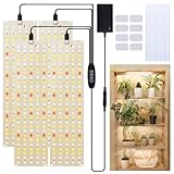 FIVAVA Pflanzenlampe LED Vollspektrum, 135 LEDs x 4pcs Pflanzenlicht für...
