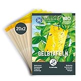 Plantura Gelbtafeln, gegen Trauermücken & andere Fliegende Schädlinge, 40...