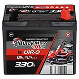 BlackMax Rasentraktor Batterie 12V 32Ah 330A (Pluspol rechts) - U1R-9 +30%...