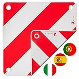 valonic Premium Warntafel - 3in1 für Italien, Spanien und Portugal - 50x50cm,...