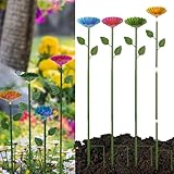 4 Stück Insektentränke 63×9cm Bienen Insekten Trinkbecher Metall Blütenform...