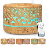 Hianjoo Aroma Diffuser 700ml Luftbefeuchter mit Timer, Ultraschall Aromatherapie...