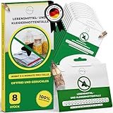 JALAWANGO 2in1 Mottenfalle Lebensmittel & Kleidermotten [8 STK]| Effektiv &...