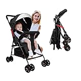Vinteky Buggy Zusammenklappbar Kinderwagen von Geburt bis 15kg, Liegeposition,...