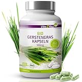 Vita2You Bio Gerstengras Kapseln - 360 Kapseln - 3000mg Tagesdosis - 500mg pro...