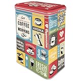 Nostalgic-Art Retro Kaffeedose, 1,3 l, Coffee Collage – Geschenk-Idee für...