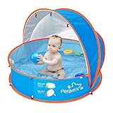 Peradix 4 in 1 Pop Up Baby Planschbecken,Babypool mit UV Schutz Bällepool, Baby...