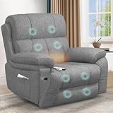 YONISEE Fernsehsessel Relaxsessel Elektrisch Massagesessel mit Liegefunktion...