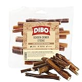 DIBO Ochsenziemer 12cm Stücke x 15 Stück, Naturkau-Snack oder Leckerli für...