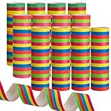 12 Roll Luftschlangen, Mehrfarbig Luftschlangen mit je 18 Abrisse Party...