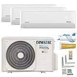 A++/A++/A++ Twin-Rotary Trio Split SelfClean WiFi-Ready Golden-Fin 3x 2,6kW...