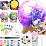 Pourbibi Mondlampe Space Kit Bastelset Kinder ab 6 7 8 9 10 11 12 Jahre, DIY...