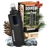 Bachgold® Squeeze Wasserfilter Outdoor – ultraleichter Wasserfilter (Grau)...