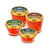 Set Roter Kaviar 600 g (2 x 200 g, 2 x 100 g) Lachskaviar - Buckellachs...