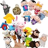 JZK 24 x Klein Tier Fingerpuppe Set plüschtier Handpuppe Mitgebsel Geschenk...