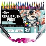 STATIONERY ISLAND Aquarellstifte 37-teilig 36 Aquarell Pinselstifte 1...