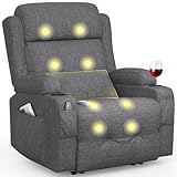 BareTay Relaxsessel Fernsehsessel Elektrisch Verstellbar Massagesessel mit...