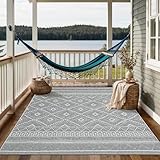 the carpet Calgary - robuster Outdoor Teppich, Flachgewebe, modernes Design,...