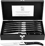 Laguiole Style de Vie Steakmesser Luxury Line, 6-teilig, Ebenholz