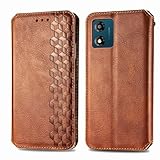 Bnvdfre Handyhülle für Motorola Moto G34 5G Hülle Leder TPU Klapphülle mit...