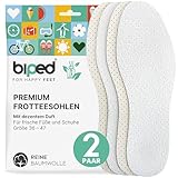 biped 2 Paar Barfuß Einlegesohlen - desodorierend mit dezent frischem Duft -...