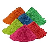 Holi Color Pulver für Festivals, Feiern und Partys, 6 Farben, Set mit 100 g...