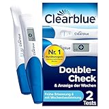 Clearblue Schwangerschaftstest Kombipack Double-Check Früh & Woche, 2 Tests (1...