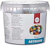 Rayher Hobby Rayher Artdecor Mosaik Mix 1x1cm, ca.1500Stück, Dose 1kg , Bunt...