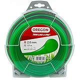 Oregon Trimmerfaden für Rasentrimmer, Ersatz Mähfaden 2mm für Motorsensen &...