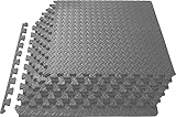 Meisterhome - 60x60x1cm - 15 Stuck - 5.4 m² - Anthrazit Schutzmatten Set...