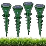 Glovios Maulwurf Vertreiber Solar Maulwurfschreck Ultraschall Maulwurfvertreiben...