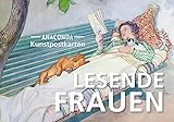 Postkarten-Set Lesende Frauen: 18 Kunstpostkarten aus hochwertigem Karton. ca....