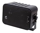 Dynavox 3-Wege Mini-Box mit Halterung für Wandmontage, Paar, Kleiner...