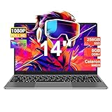 Laptop Win 11 con 5G WiFi, Laptops 14 Inch 6GB RAM 256GB SSD Erweiterung 1TB, BT...
